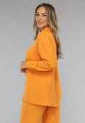 Matchende Set met Blouse in Oranje