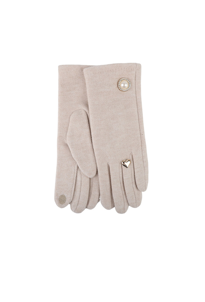 Zachte Handschoenen met Gouden Details