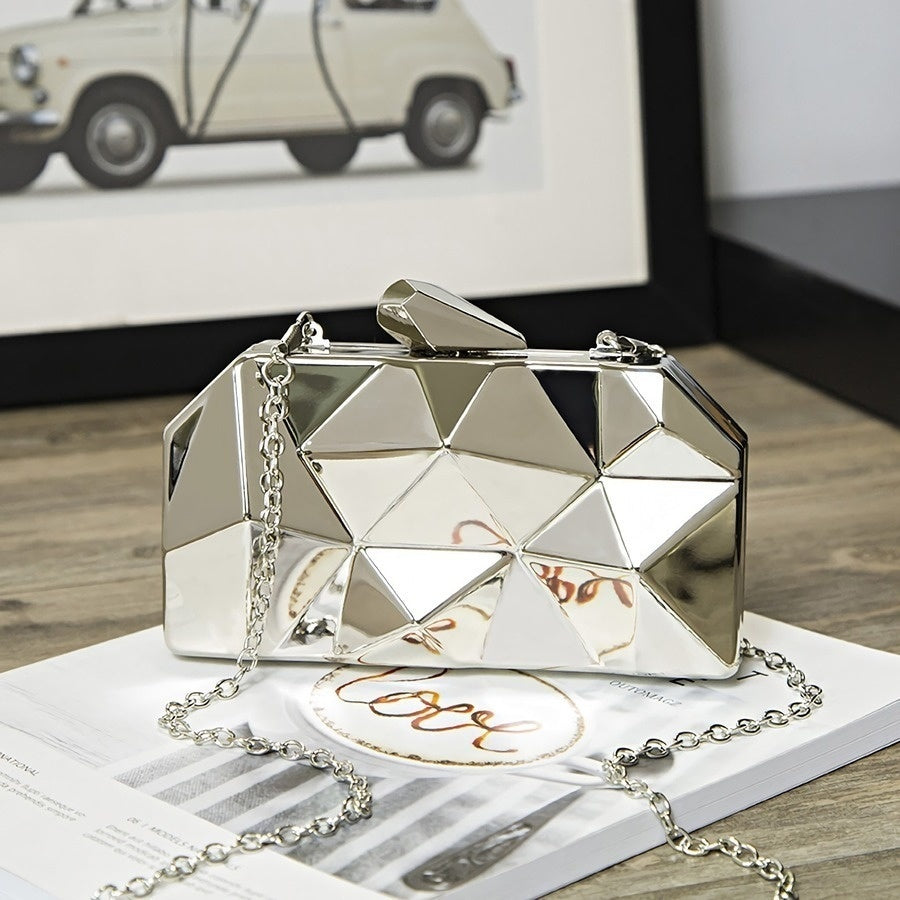 Kleine Metallic Clutch
