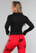Zwart Fitness Vest met Duimgaten