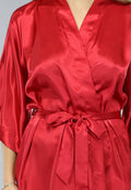 Shiny Rode Satin Kimono