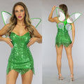 Shiny Tinkerbel Kostuum met Pailletten
