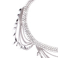Zilveren Layered Heupriem met Bedeltjes