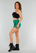 Zwarte Cropped Top met Spaghettibandjes en Dubbele Laag