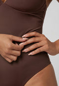 Corrigerend Stringbody Bruin met Verstelbare Bandjes