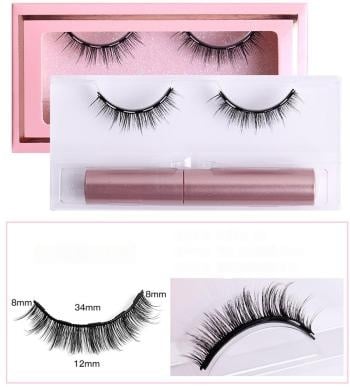 Magnetische Wimpers met Korte Wispy Look
