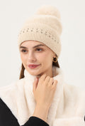 Gebreide Glitter Muts met Pompon