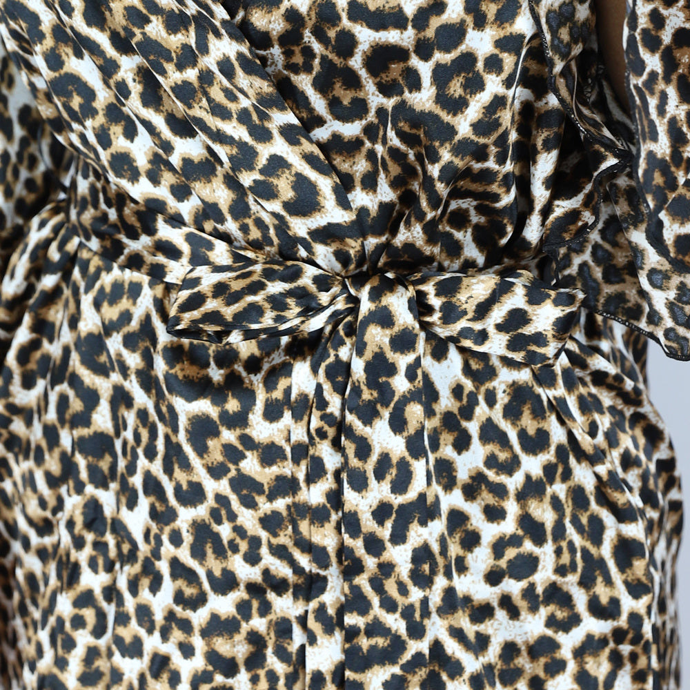 3-Piece Panterprint Pyjama met Bralette