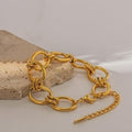 Gouden Statement Chain Armband