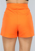 Oranje Aansluitende Skort met Split