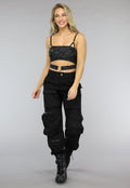 Bandeau Top met Reflecterende Print