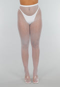 Glow in the Dark Panty in Felblauw met Zigzagpatroon en Hoge Taille