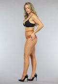 Khaki Net Panty met Groot Patroon