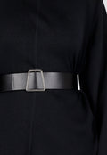 Zwarte Two Piece Set met Wijde Mouwen en Stretch