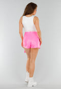 Witte Slim Fit Mouwloze Top met Diepe V-Hals