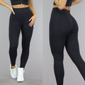 Zwarte Grove Rib Sport Legging met Scrunch
