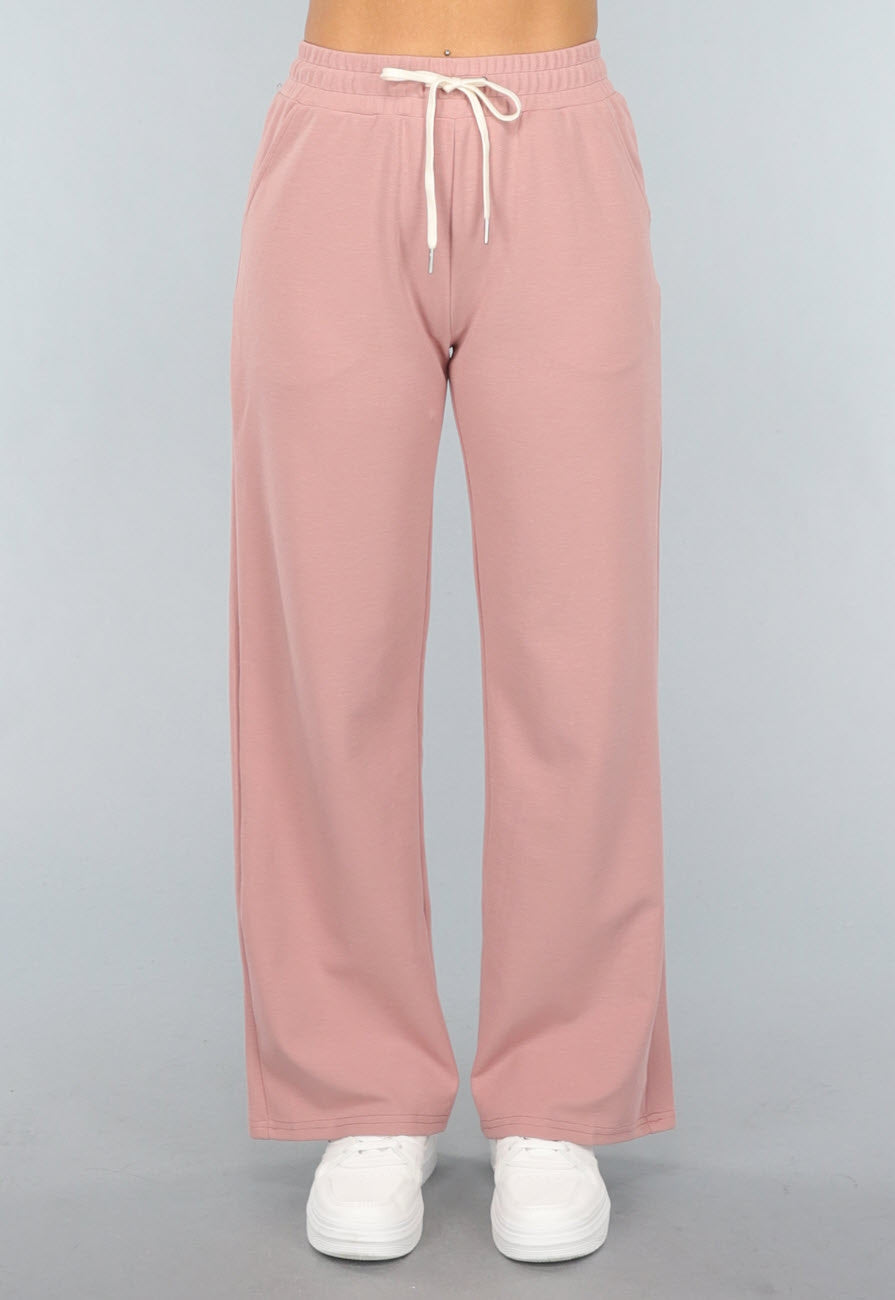 Oudroze Wide Leg Lounge Broek