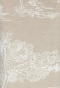 Beige Omslag Sjaal met Print