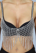Bustier met Strass Fringe