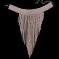 Grote Strass Choker met Strass Fringe