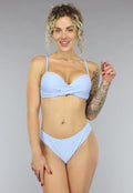 Blauw Gestreept Bikini Broekje