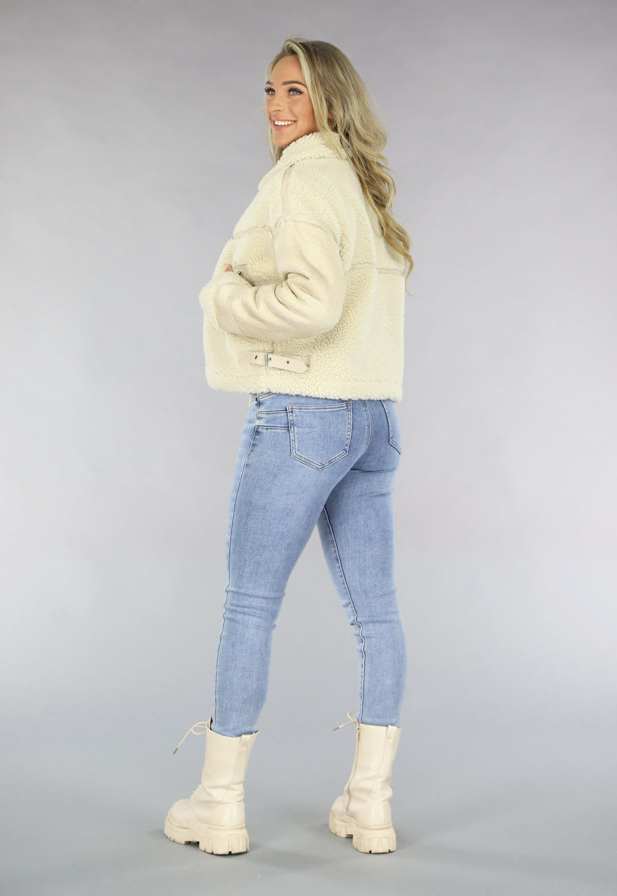 Beige Teddy Lammy Coat