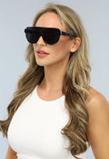 Zwarte Oversized Zonnebril