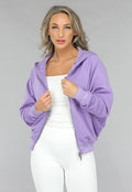 Paars Oversized Vest met Ritssluiting