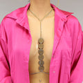 Bodychain met Zilveren en Roze Spiegeltjes