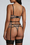 Witte Mesh Lingerie Set met Beugel BH