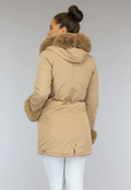 Camel Winterjas met Bont