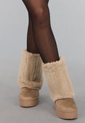 Beige Faux Fur Overslag Laarsjes
