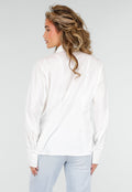 Witte Blouse met Stropdas en Lange Mouw