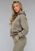 Fleece Joggingpak in Taupe