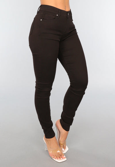 Donkerbruine Skinny Jeans