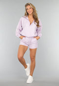 Lila Short Set met Windjack