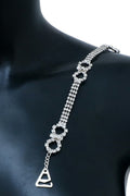 Zilveren Strass Bh Band met Infinity Teken