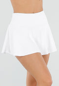 Witte Sport Skort met Binnenbroekje en Zakken