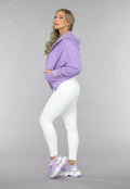 Paars Oversized Vest met Ritssluiting