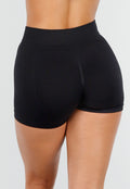 Zwarte Shapewear Short met Hoge Taille en Stretch