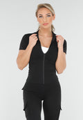 Zwarte Sportset met Cargozakken en Scrunch