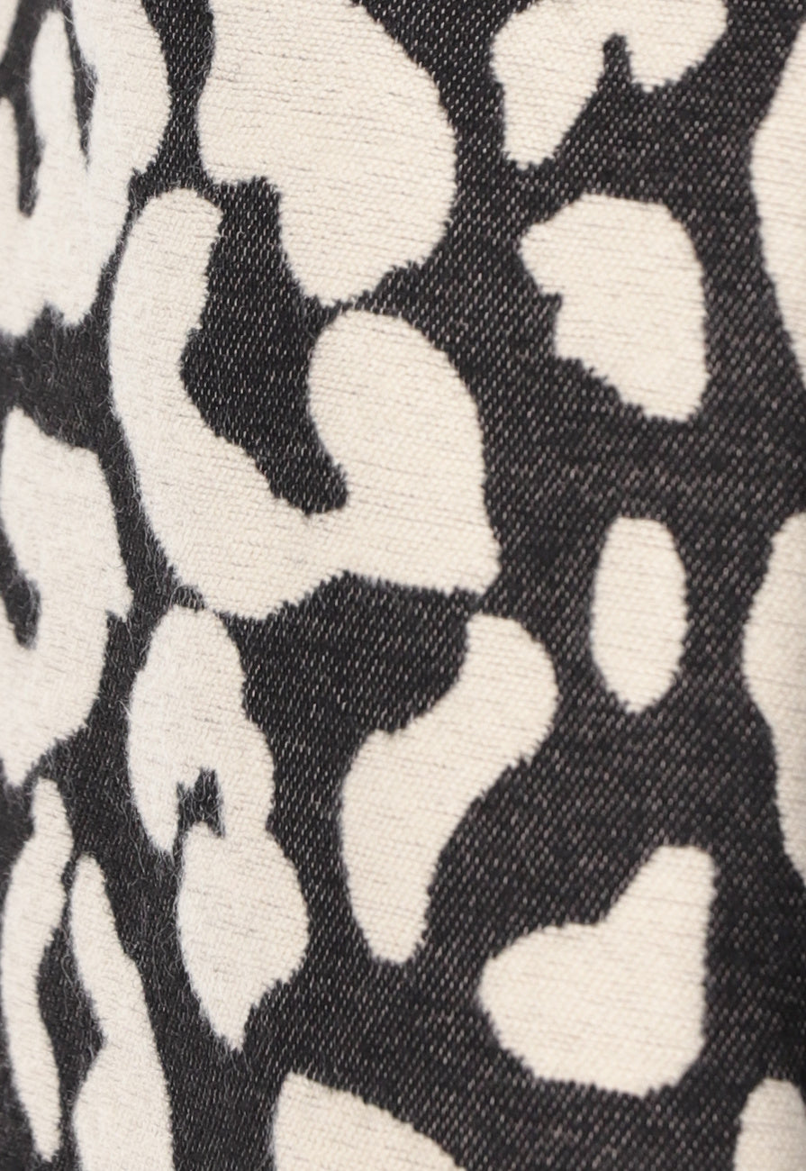 Panterprint Sjaal in Beige Kleur