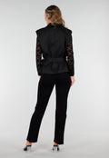 Mouwloze Overslag Blazer Zwart