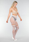 Witte Kanten Fishnet Panty