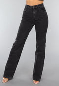 Redial Jeans  Tall Grijze High Waist Straight Leg Jeans