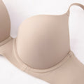 Beige T-Shirt BH met Kruisbare Bandjes