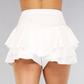 Geplooide Witte Skort