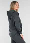 Antracietgrijs Joggingpak met Capuchon en Trekkoord