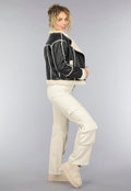 Zwarte Lammy Biker Jas