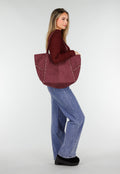 Tote Tas met Studs en Bijpassende Binnenpouch